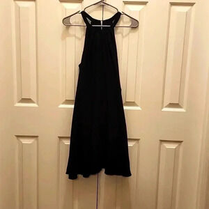 Express Women's Black Chiffon Mini Dress-  Size 10- NWOT-🖤